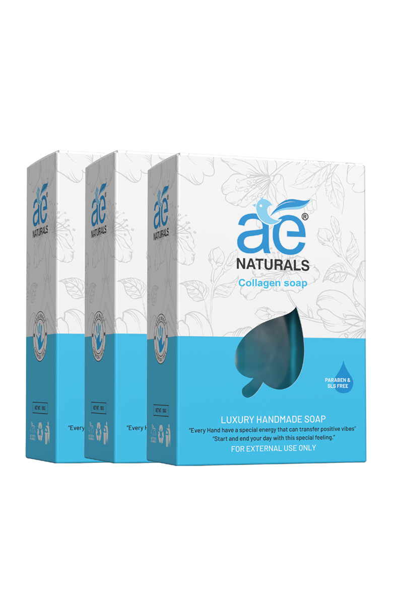 AE Naturals Collagen Soap 100g  Pack of 3